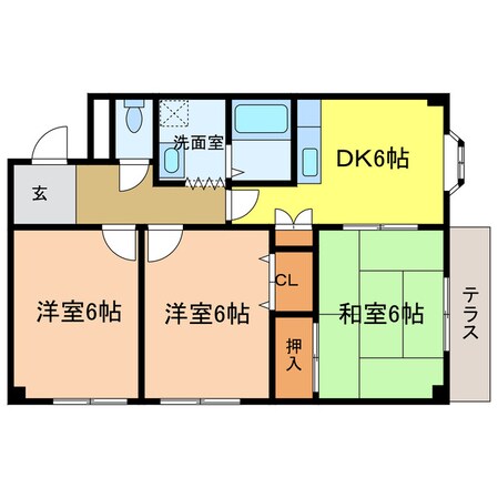 ローズホールの物件間取画像